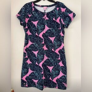 GUC Lilly Pulitzer Sanibel French Terry dress Under the Palms Large